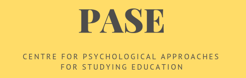 PASE logo, centre for psychological approaches for studying education